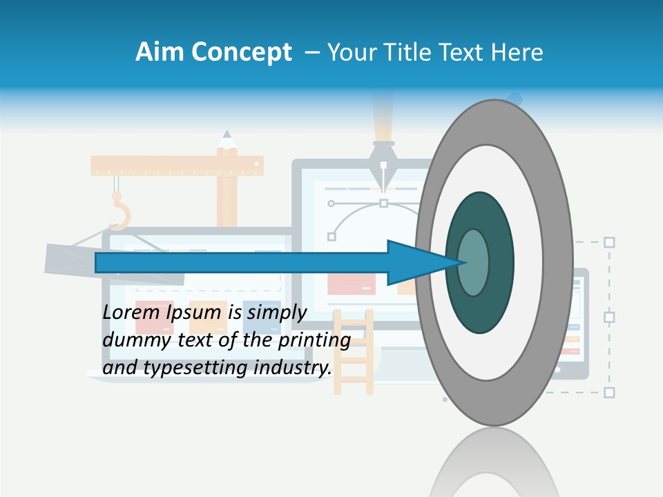 A Computer, Tablet, And Phone Are Shown In This Powerpoint Presentation PowerPoint Template