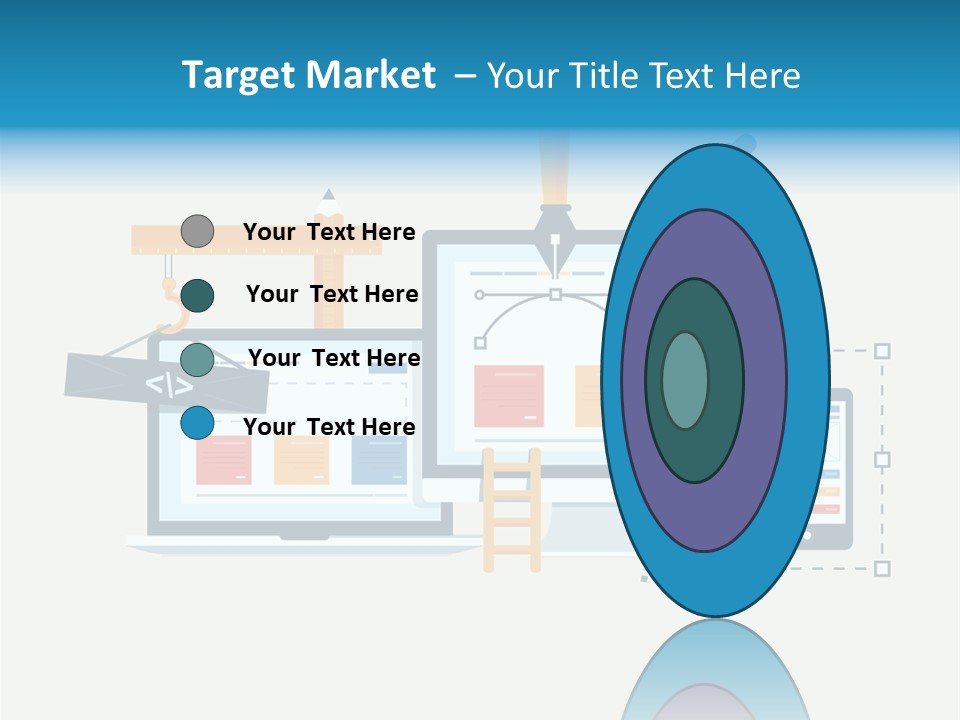 A Computer, Tablet, And Phone Are Shown In This Powerpoint Presentation PowerPoint Template