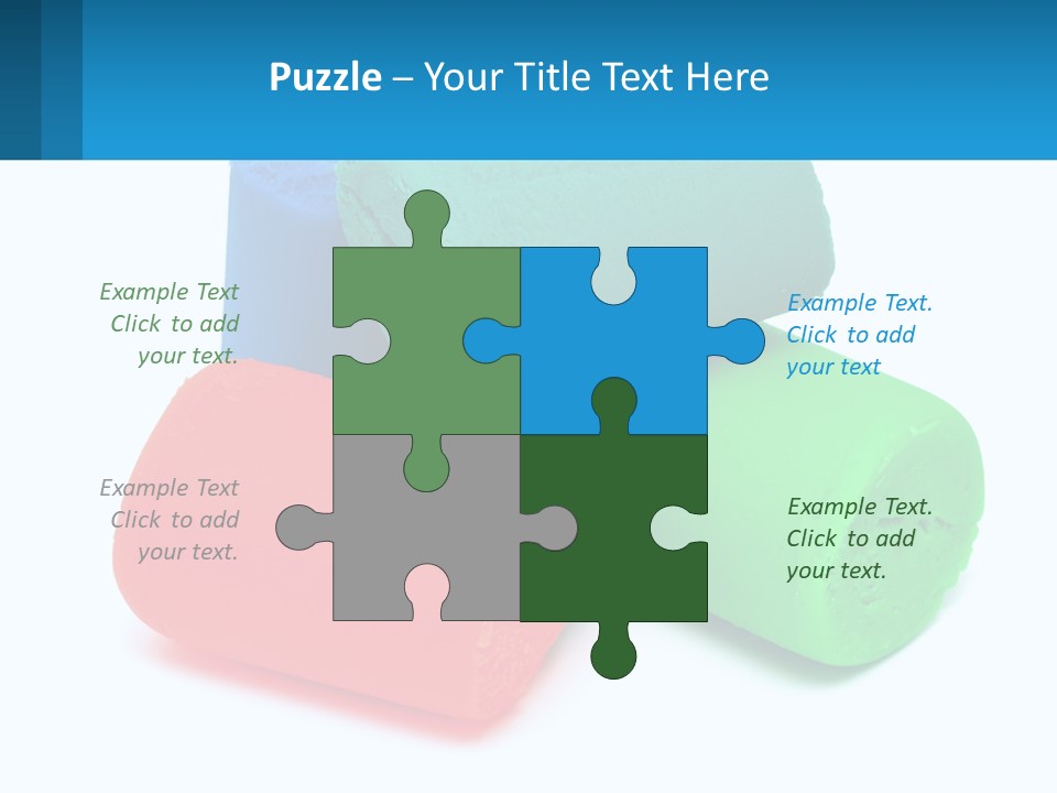 A Group Of Three Different Colored Rolls Of Paper PowerPoint Template