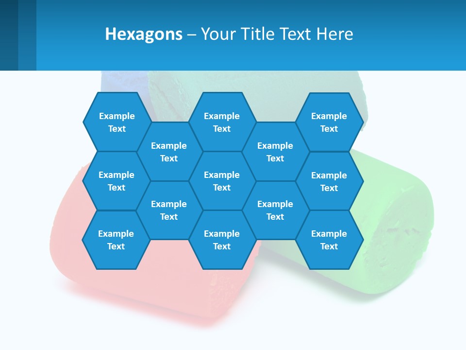 A Group Of Three Different Colored Rolls Of Paper PowerPoint Template