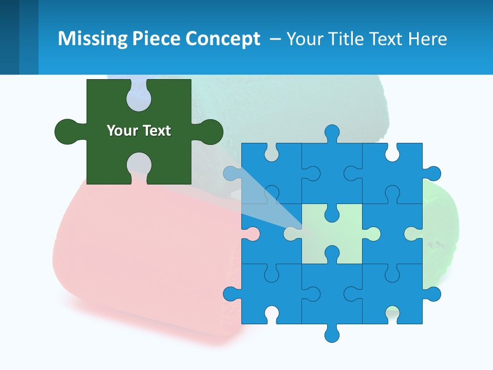 A Group Of Three Different Colored Rolls Of Paper PowerPoint Template