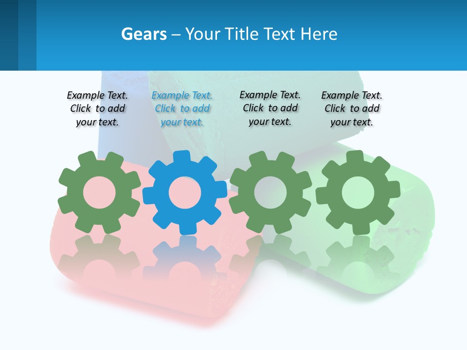 A Group Of Three Different Colored Rolls Of Paper PowerPoint Template