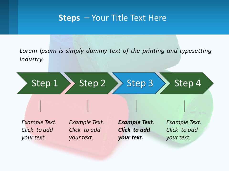 A Group Of Three Different Colored Rolls Of Paper PowerPoint Template
