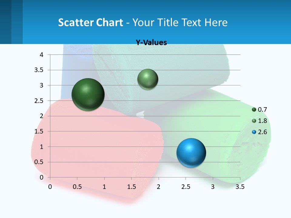A Group Of Three Different Colored Rolls Of Paper PowerPoint Template