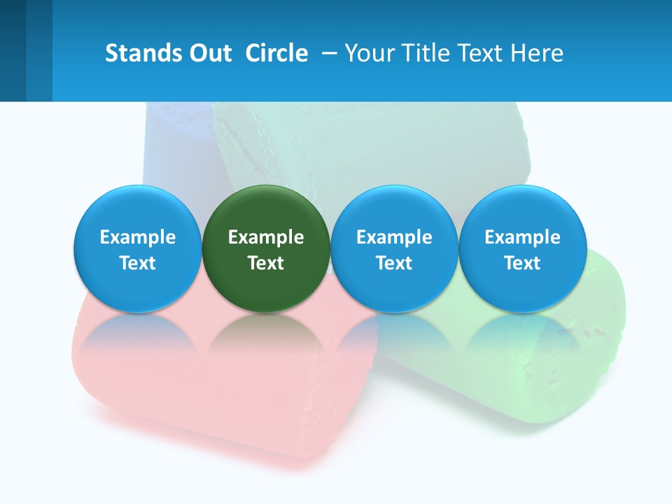 A Group Of Three Different Colored Rolls Of Paper PowerPoint Template