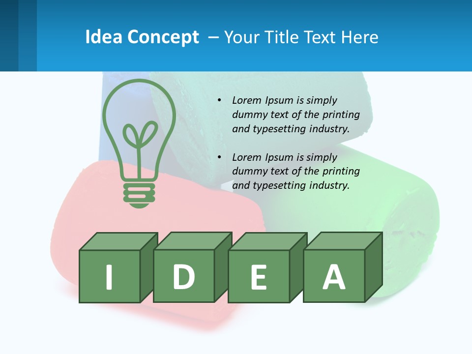 A Group Of Three Different Colored Rolls Of Paper PowerPoint Template