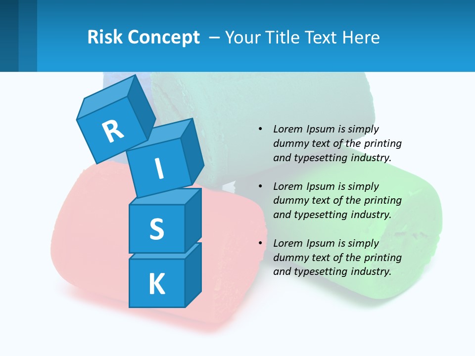 A Group Of Three Different Colored Rolls Of Paper PowerPoint Template