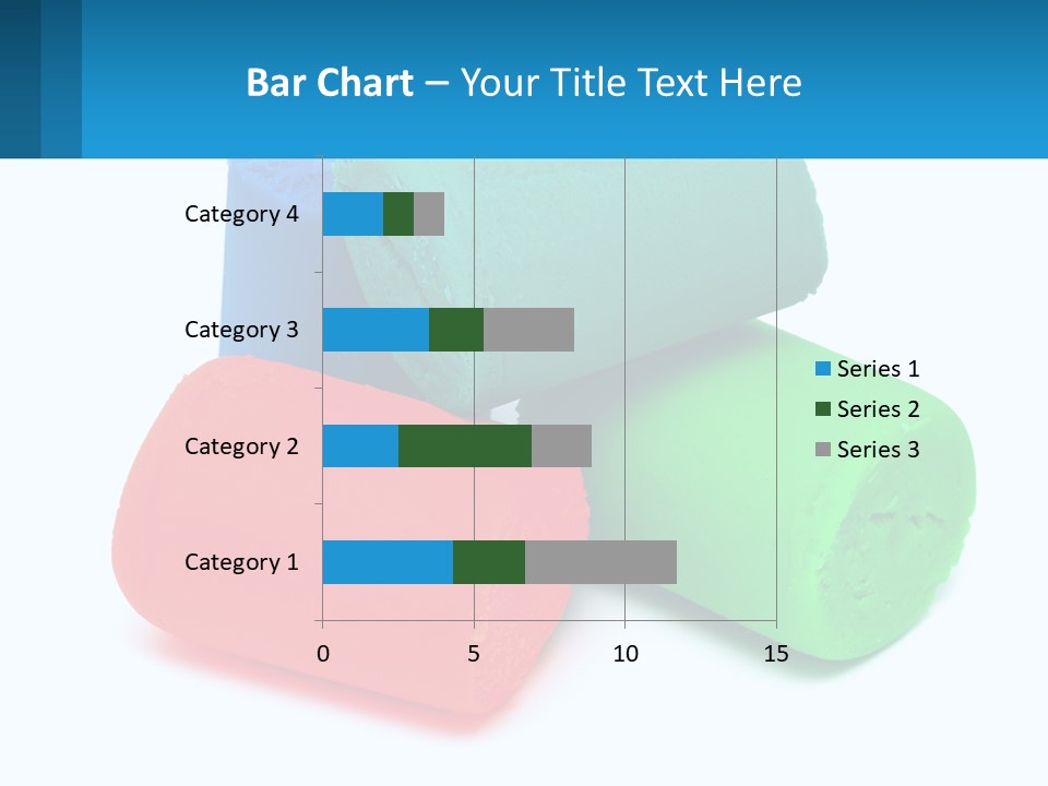 A Group Of Three Different Colored Rolls Of Paper PowerPoint Template