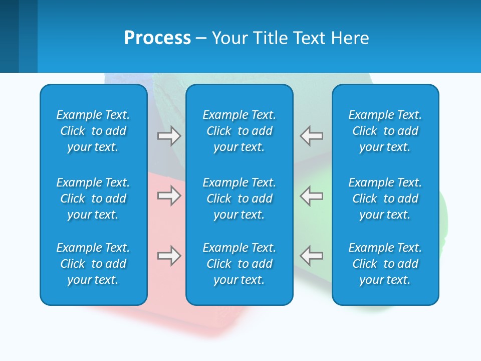 A Group Of Three Different Colored Rolls Of Paper PowerPoint Template