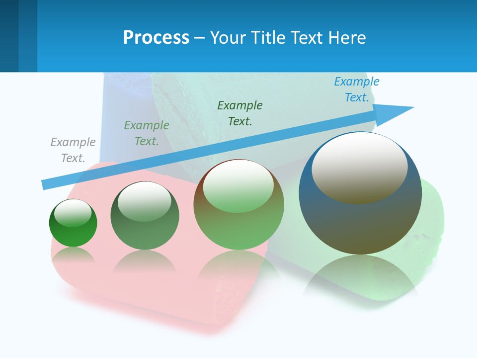A Group Of Three Different Colored Rolls Of Paper PowerPoint Template