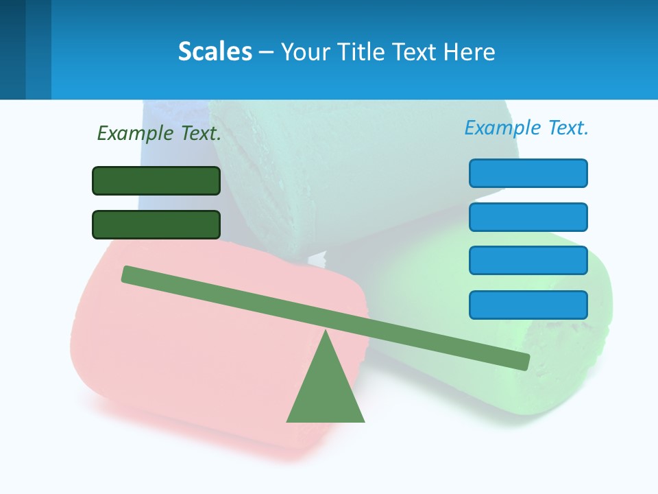 A Group Of Three Different Colored Rolls Of Paper PowerPoint Template