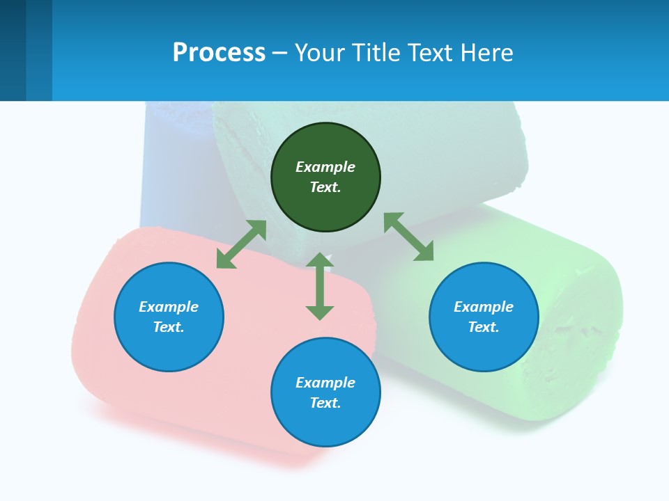 A Group Of Three Different Colored Rolls Of Paper PowerPoint Template