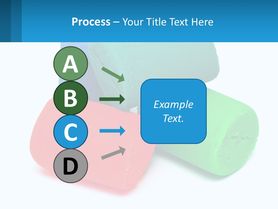 A Group Of Three Different Colored Rolls Of Paper PowerPoint Template