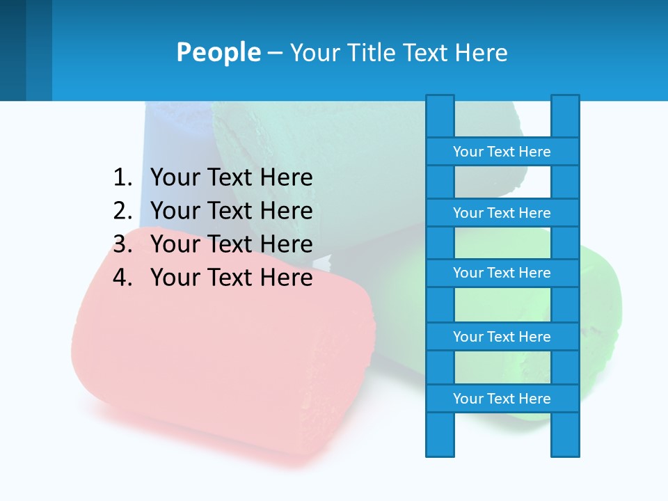 A Group Of Three Different Colored Rolls Of Paper PowerPoint Template
