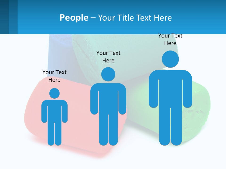 A Group Of Three Different Colored Rolls Of Paper PowerPoint Template