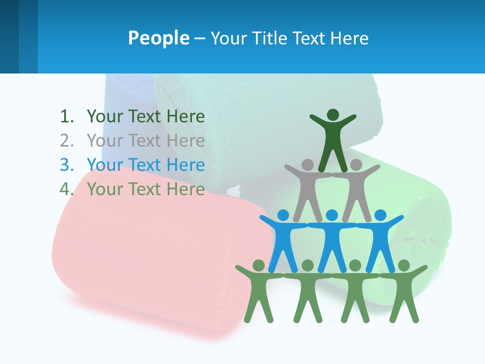 A Group Of Three Different Colored Rolls Of Paper PowerPoint Template
