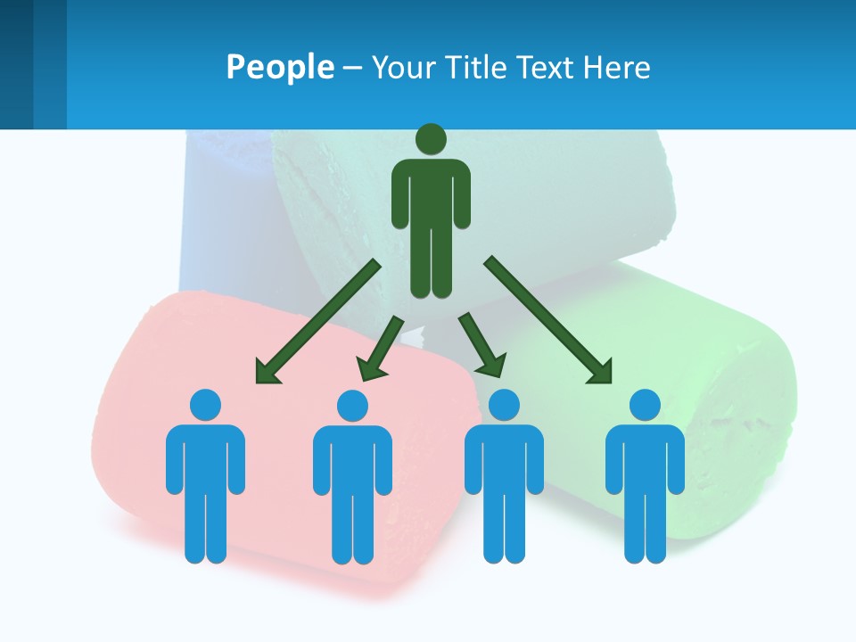 A Group Of Three Different Colored Rolls Of Paper PowerPoint Template