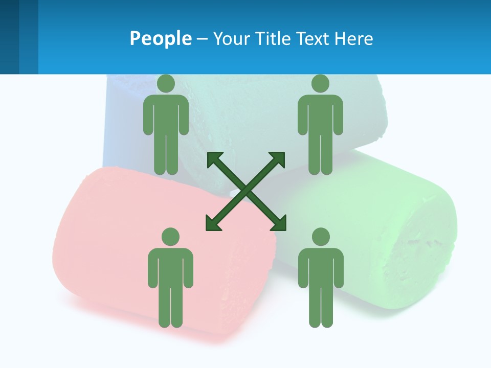 A Group Of Three Different Colored Rolls Of Paper PowerPoint Template