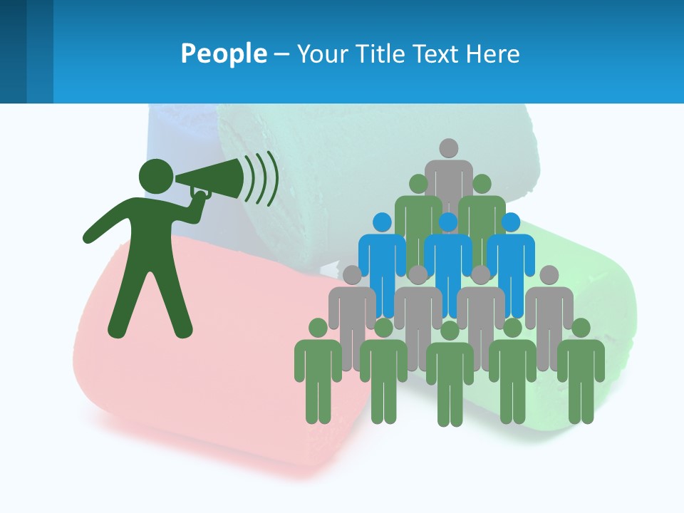 A Group Of Three Different Colored Rolls Of Paper PowerPoint Template