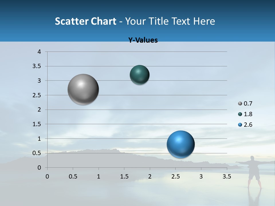 A Person Standing On A Beach With A Sky Background PowerPoint Template