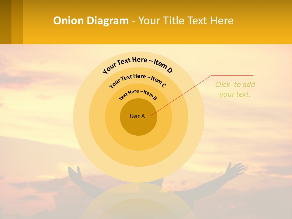 A Person With Their Arms Up In The Air PowerPoint Template