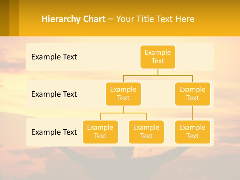 A Person With Their Arms Up In The Air PowerPoint Template