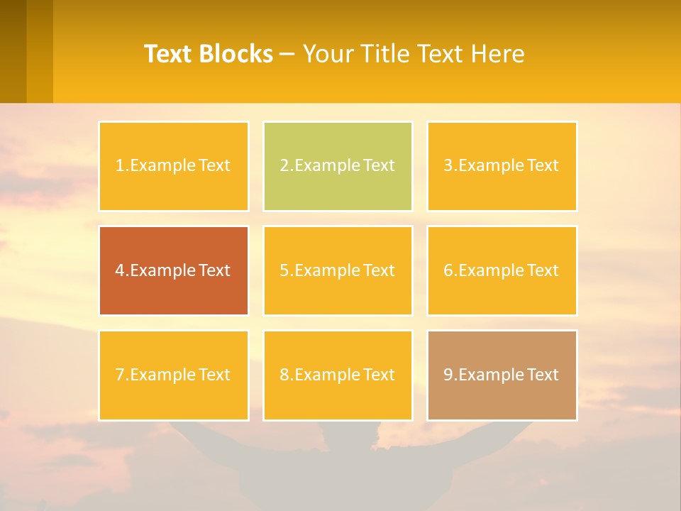 A Person With Their Arms Up In The Air PowerPoint Template