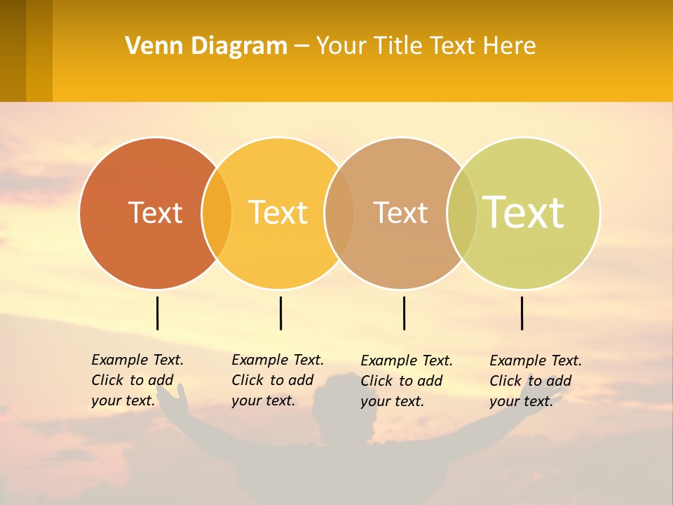 A Person With Their Arms Up In The Air PowerPoint Template