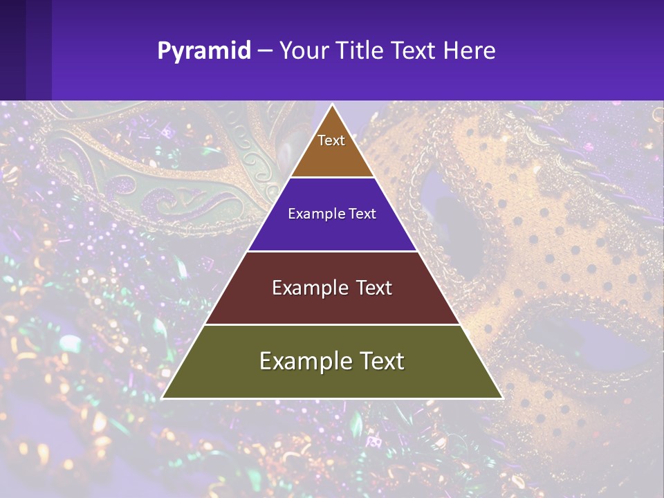 Two Mardi Gras Masks Powerpoint Template PowerPoint Template