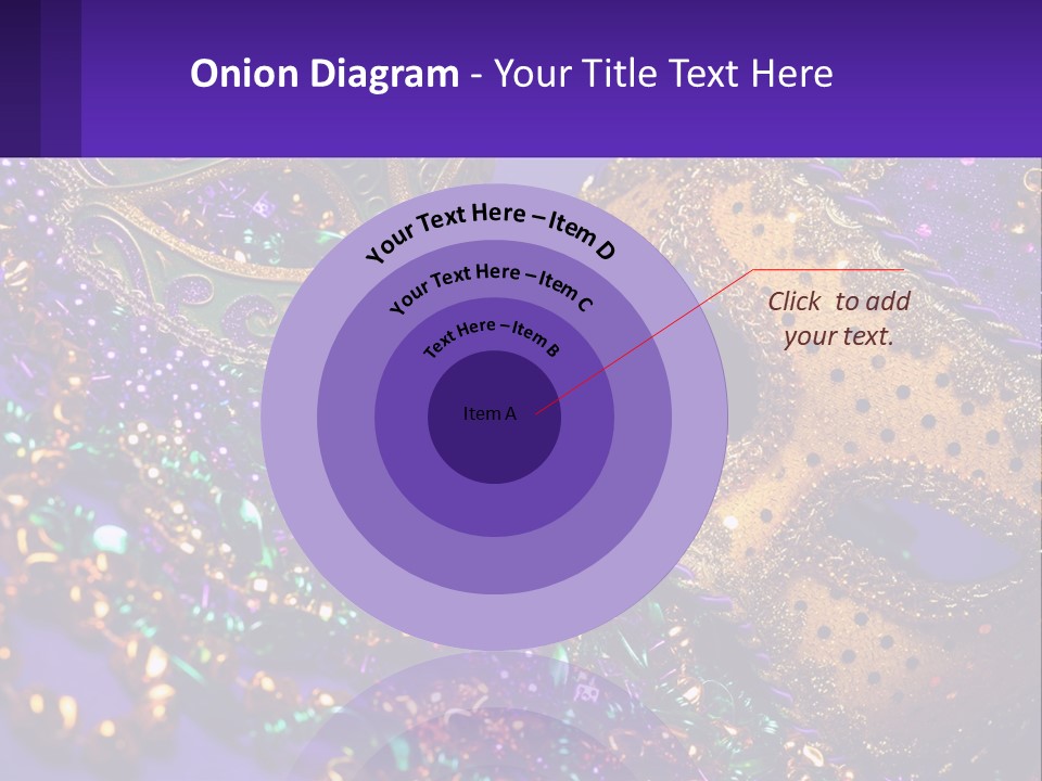 Two Mardi Gras Masks Powerpoint Template PowerPoint Template