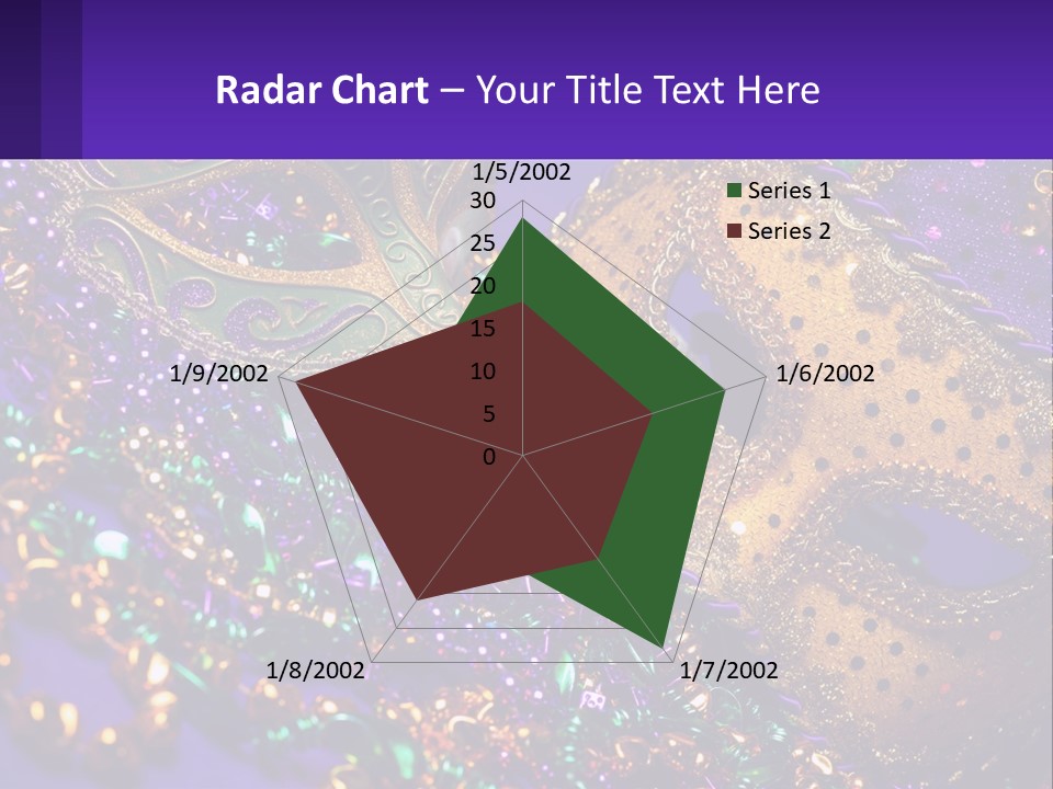Two Mardi Gras Masks Powerpoint Template PowerPoint Template