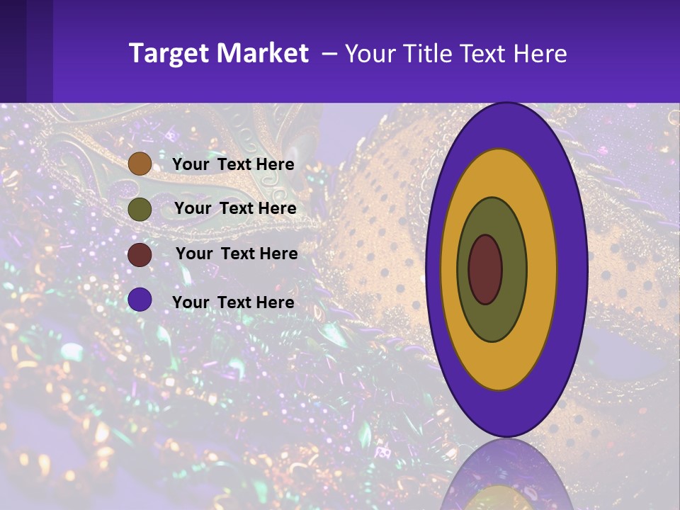 Two Mardi Gras Masks Powerpoint Template PowerPoint Template