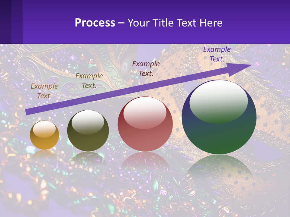 Two Mardi Gras Masks Powerpoint Template PowerPoint Template