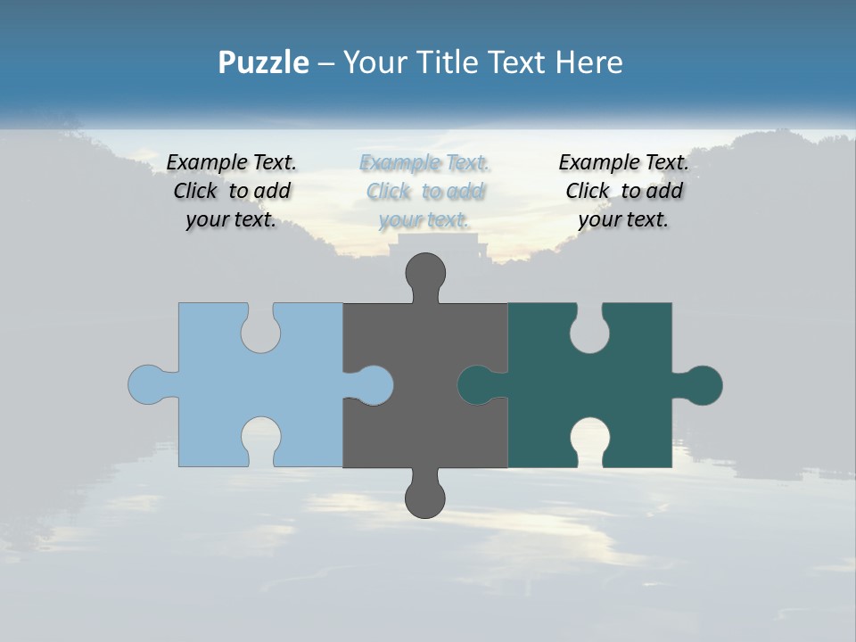 The Washington Monument Is Reflected In The Water PowerPoint Template