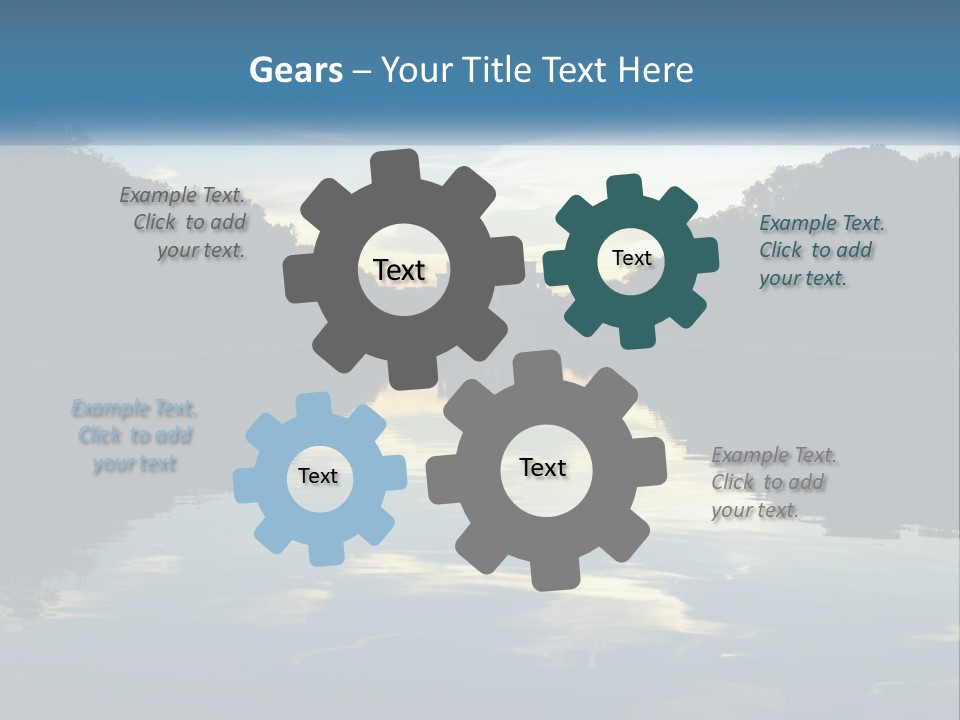 The Washington Monument Is Reflected In The Water PowerPoint Template