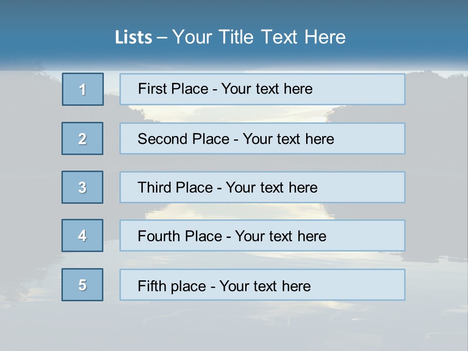 The Washington Monument Is Reflected In The Water PowerPoint Template