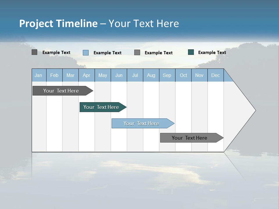 The Washington Monument Is Reflected In The Water PowerPoint Template