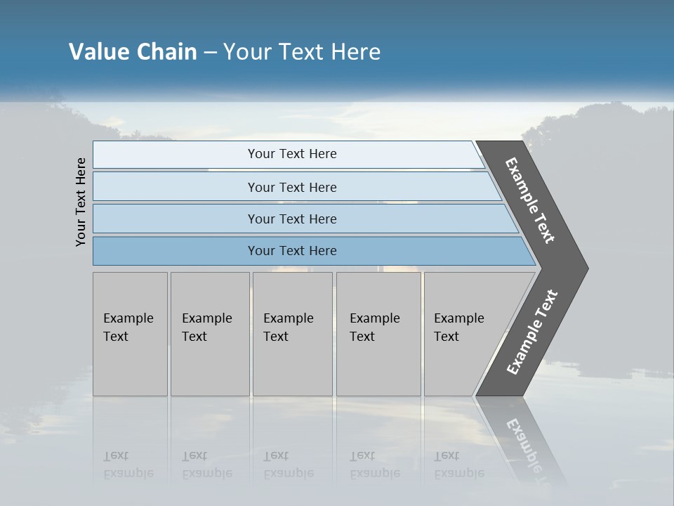 The Washington Monument Is Reflected In The Water PowerPoint Template