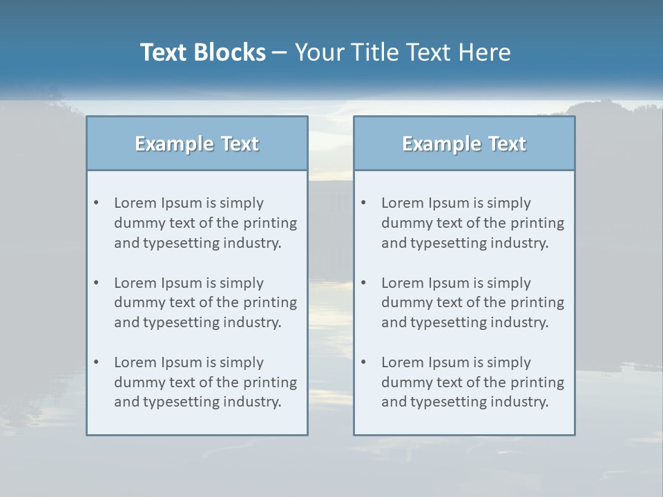 The Washington Monument Is Reflected In The Water PowerPoint Template