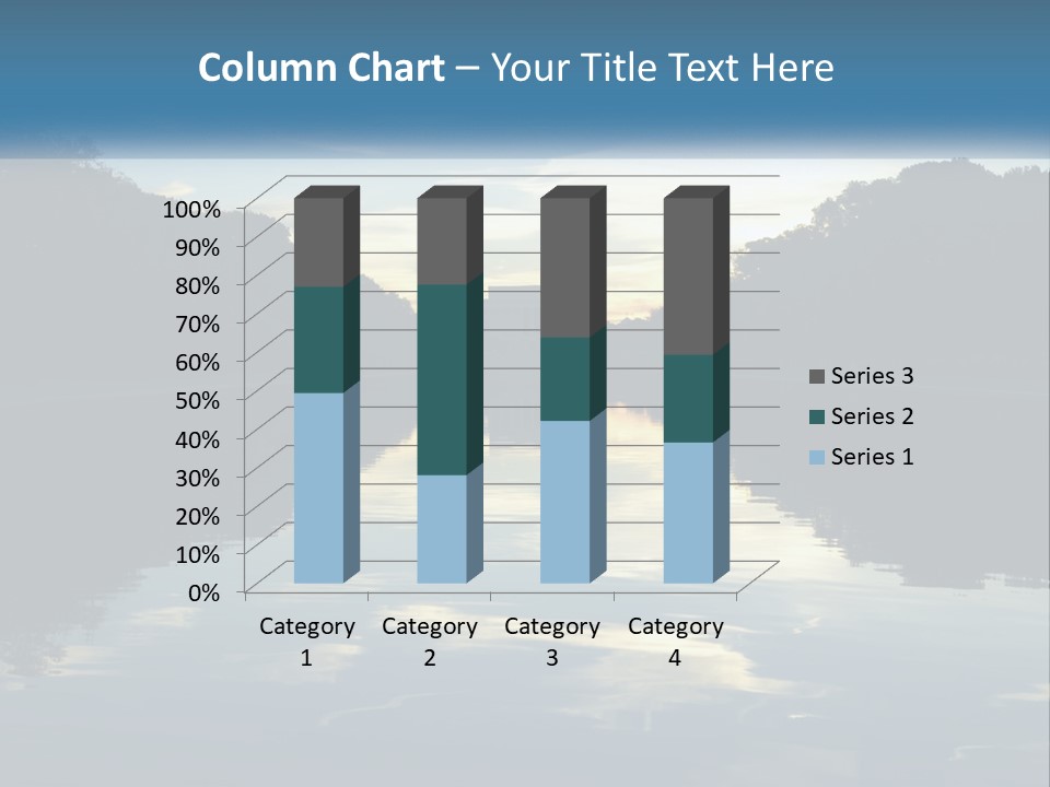 The Washington Monument Is Reflected In The Water PowerPoint Template