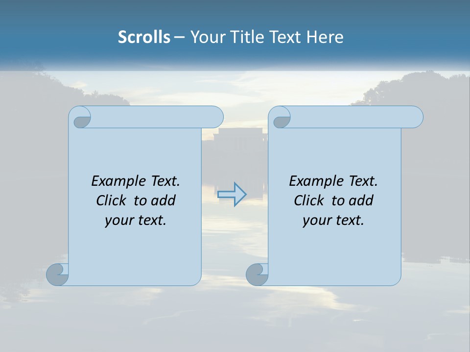 The Washington Monument Is Reflected In The Water PowerPoint Template