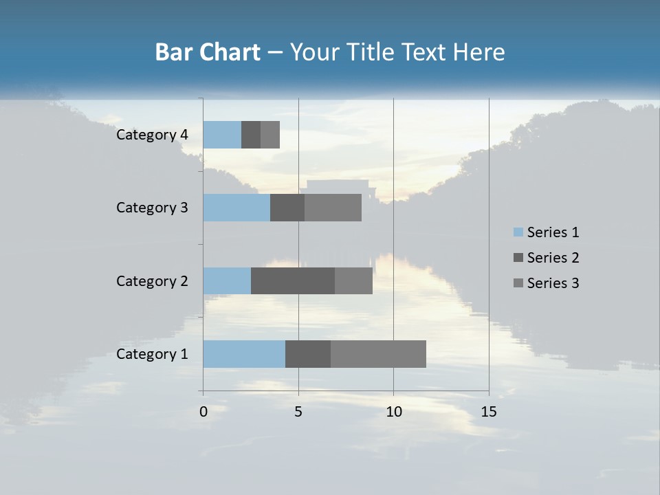 The Washington Monument Is Reflected In The Water PowerPoint Template