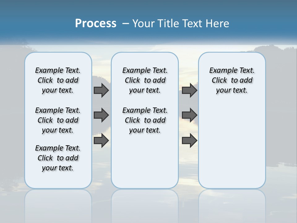 The Washington Monument Is Reflected In The Water PowerPoint Template