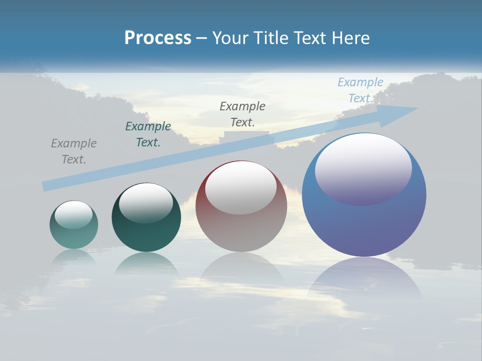 The Washington Monument Is Reflected In The Water PowerPoint Template