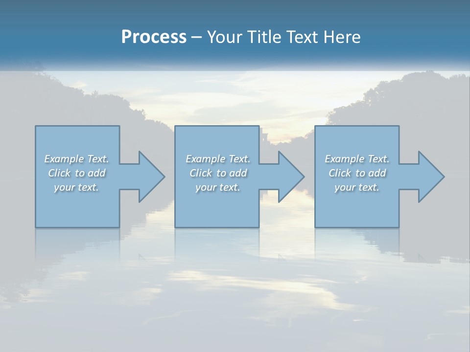 The Washington Monument Is Reflected In The Water PowerPoint Template