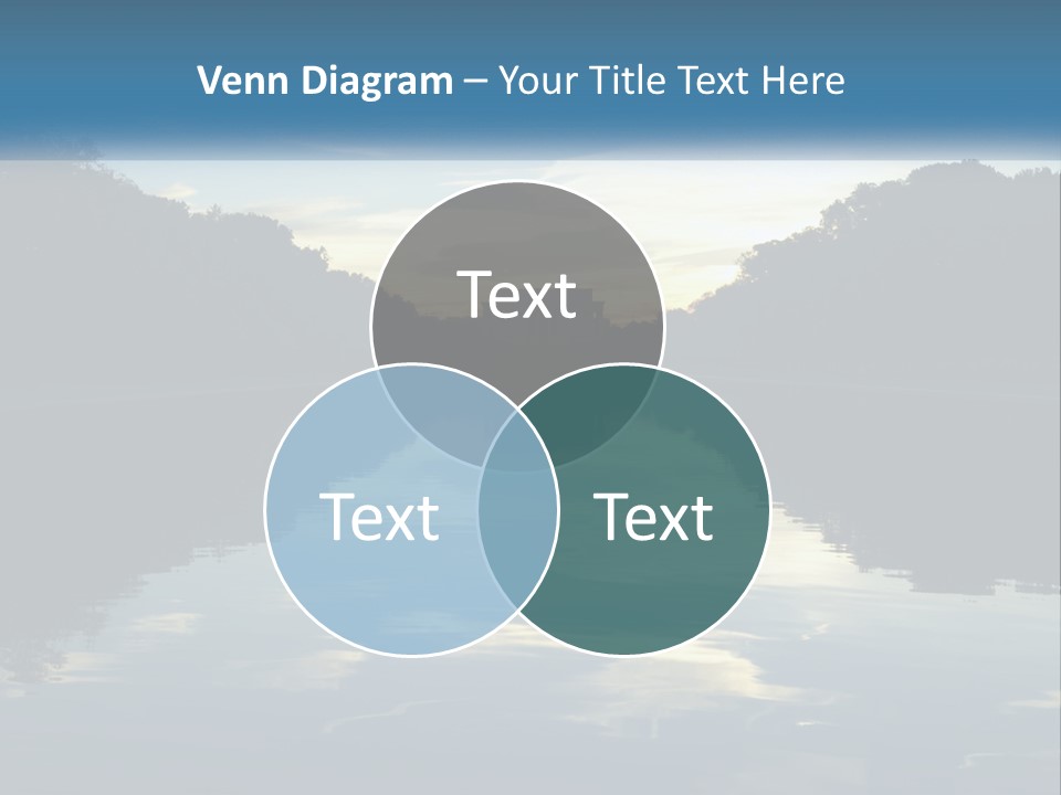 The Washington Monument Is Reflected In The Water PowerPoint Template