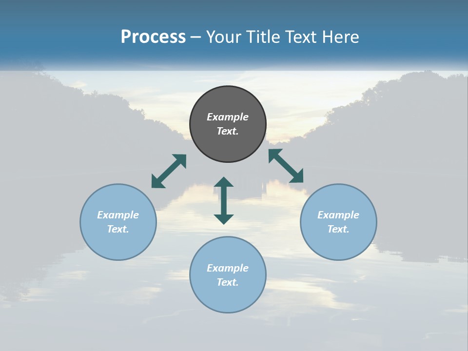 The Washington Monument Is Reflected In The Water PowerPoint Template