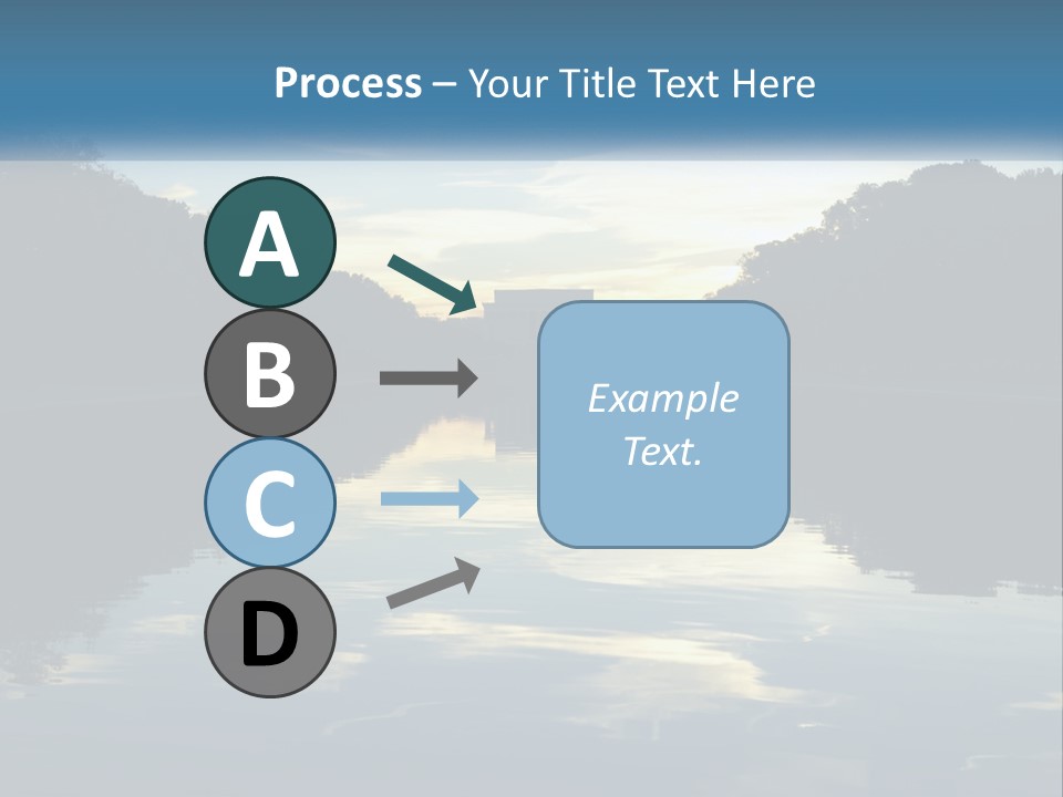 The Washington Monument Is Reflected In The Water PowerPoint Template