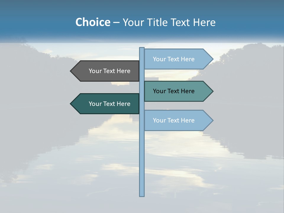 The Washington Monument Is Reflected In The Water PowerPoint Template