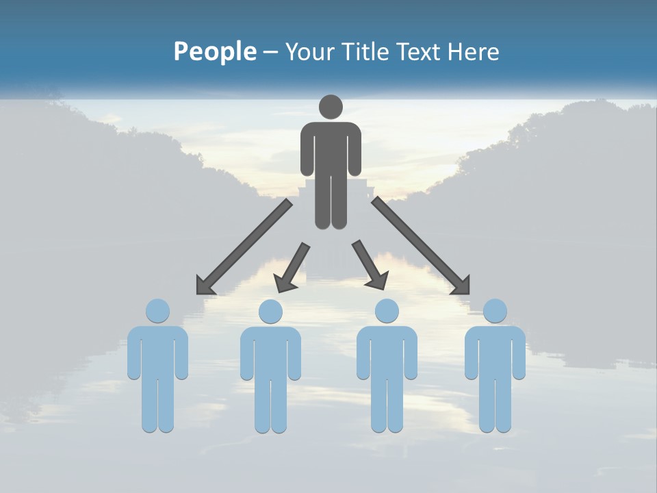 The Washington Monument Is Reflected In The Water PowerPoint Template